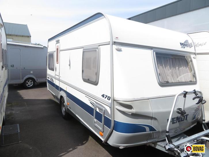 Fendt Saphir 470 TFB, Caravans en Kamperen, Caravans, tot en met 4, Rondzit, Fendt, Frans bed, Overige typen, 4 tot 5 meter, Fietsenrek