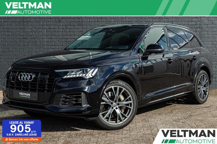 Audi Q7 55 TFSI e quattro S-Line PANO TREKHAAK B&O MEMORY, Auto's, Audi, Bedrijf, Te koop, Q7, 4x4, ABS, Achteruitrijcamera, Airbags