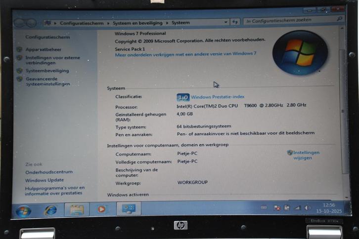 HP Laptop 17 Inch EliteBook 8730w T9600 2x2.8 Ghz, Computers en Software, Windows Laptops, Gebruikt, 17 inch of meer, HDD, 2 tot 3 Ghz