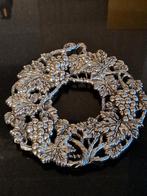 Vintage verzilverde onderzetter/Muurdecoratie Jaren 90, Ophalen of Verzenden, Gebruikt