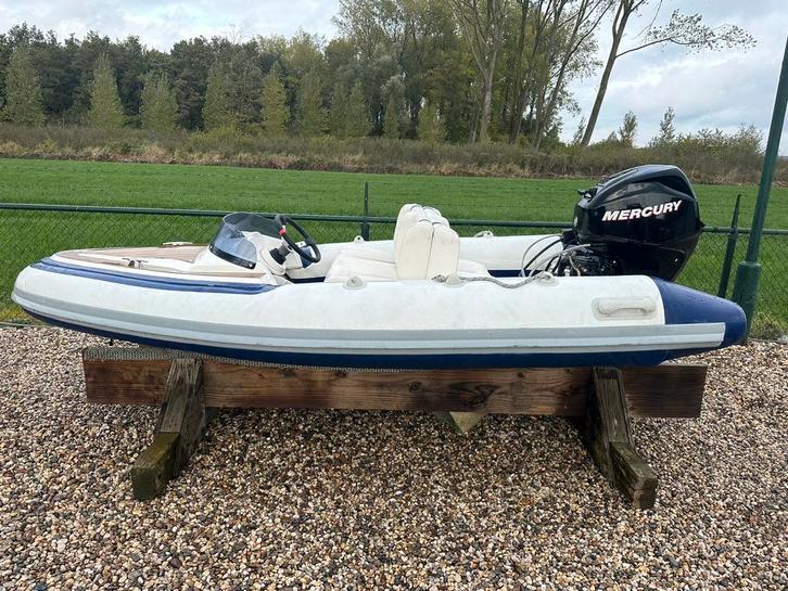 Hydromax powerboats Rib 25 PK Mercury 4 takt, Watersport en Boten, Rubberboten, Gebruikt, Overige merken, Overige materialen, Minder dan 70 pk