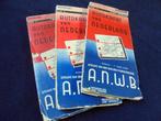 ANWB Autokaart van Nederland. Blad 1,2,3. 1937-39. Op Linnen, Gelezen, ANWB, Ophalen of Verzenden, Landkaart