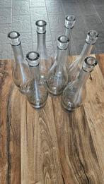 Glazen vazen met bloemmotief, Overige kleuren, Ophalen of Verzenden, Minder dan 50 cm, Glas