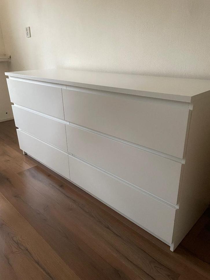Ikea Malm ladekast 6 lades, Huis en Inrichting, Kasten | Ladekasten, Gebruikt, Minder dan 100 cm, 150 tot 200 cm, 25 tot 50 cm