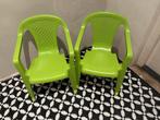 2 groene kunststof stoelen kind, Ophalen, Kunststof, Twee, Overige kleuren