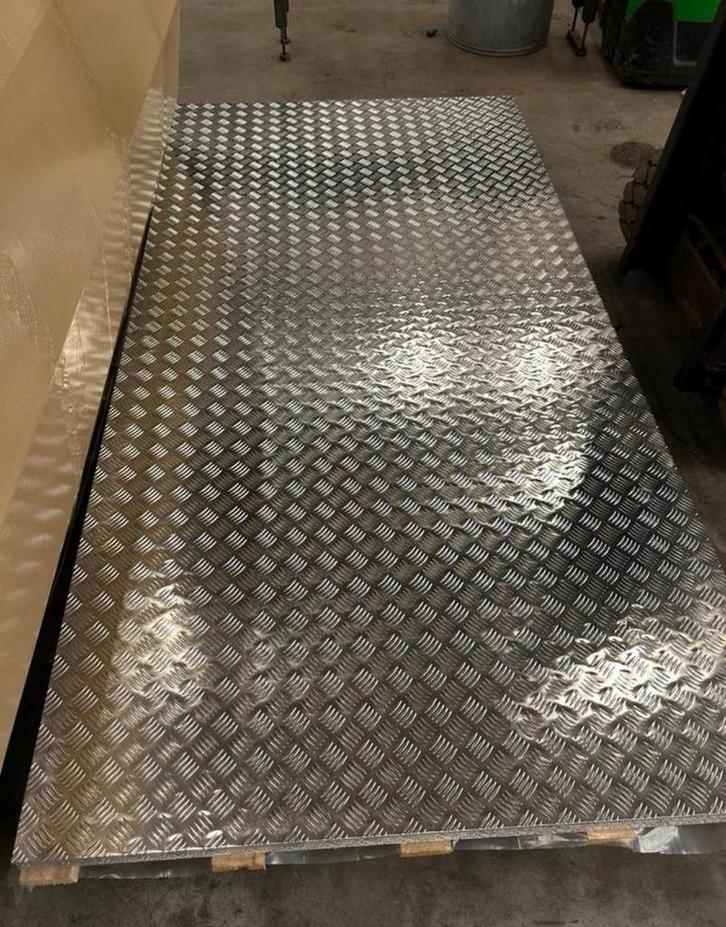 Aluminium Traanplaat 2500x1250x3/4.5mm, Doe-het-zelf en Verbouw, Platen en Panelen, Nieuw, Overige materialen, Minder dan 20 mm