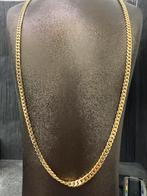 Prachtige 14 karaats gouden massieve cuban ketting, Ophalen of Verzenden, Nieuw, Goud
