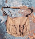 dR amsterdam schoudertas leer krokodillen gratis verzenden, Verzenden, Zo goed als nieuw, Beige, Leer