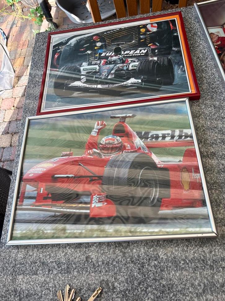 Formule 1 Posters Ingelijst - Collectie, Verzamelen, Automerken, Motoren en Formule 1, Gebruikt, Ophalen of Verzenden
