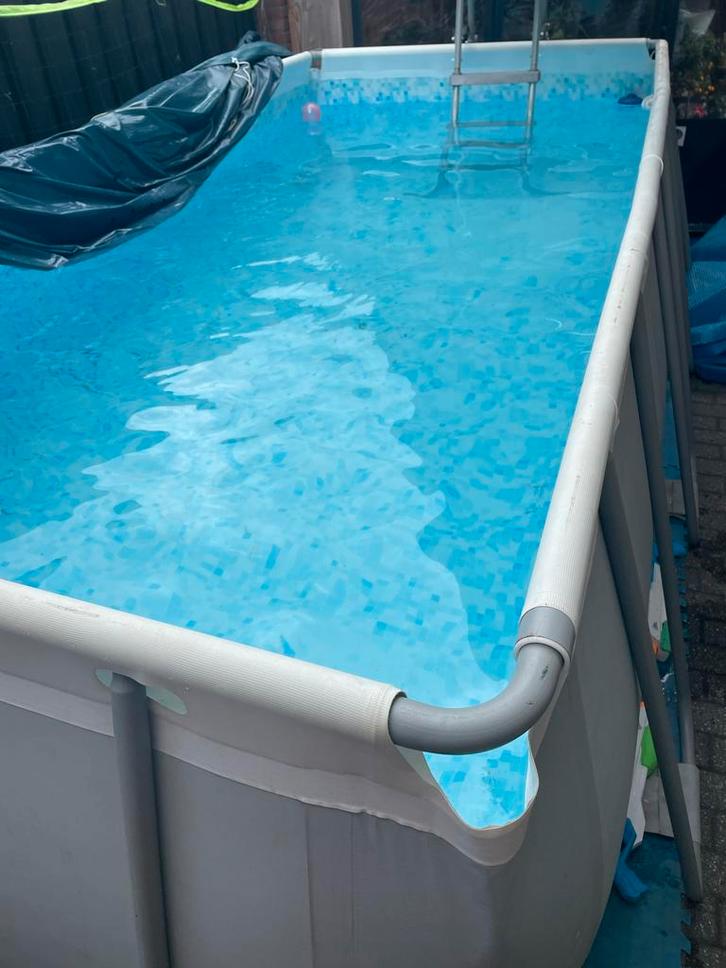 Groot zwembad 400x200x100cm met toebehoren, Tuin en Terras, Zwembaden, Gebruikt, Ophalen