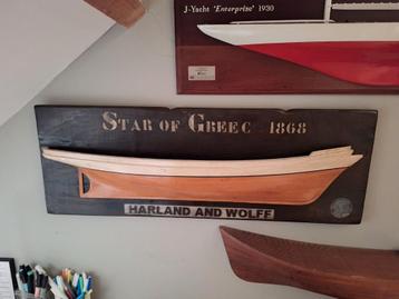 Zeilschip Star of Greec Halfmodel Harland and Wolff beschikbaar voor biedingen