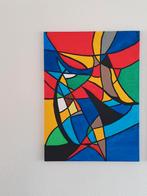 Te koop op canvas geschilderd 55 x 75 cm., Ophalen of Verzenden