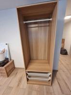 Pax kast 75 cm breed eiken, Ophalen, Met plank(en), 200 cm of meer, 50 tot 100 cm