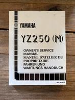 Yamaha YZ250 (N) Service Manual, Ophalen of Verzenden, Yamaha