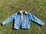Levi's jas Sherpa M jeans washed blauw customized, Maat 38/40 (M), Gedragen, Levi's, Verzenden