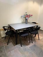 Tafel /keukentafel met 4 stoelen, Ophalen, 100 tot 150 cm, 50 tot 100 cm, Zo goed als nieuw