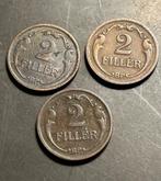 3x 2 Filler Hongarije oud, Postzegels en Munten, Munten | Europa | Niet-Euromunten, Setje, Verzenden, Hongarije