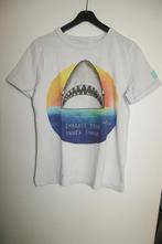 T-shirt mt 122-128 (shark) H&M m.k.m. wit GEBR., Ophalen, Gebruikt, H&M, Shirt of Longsleeve