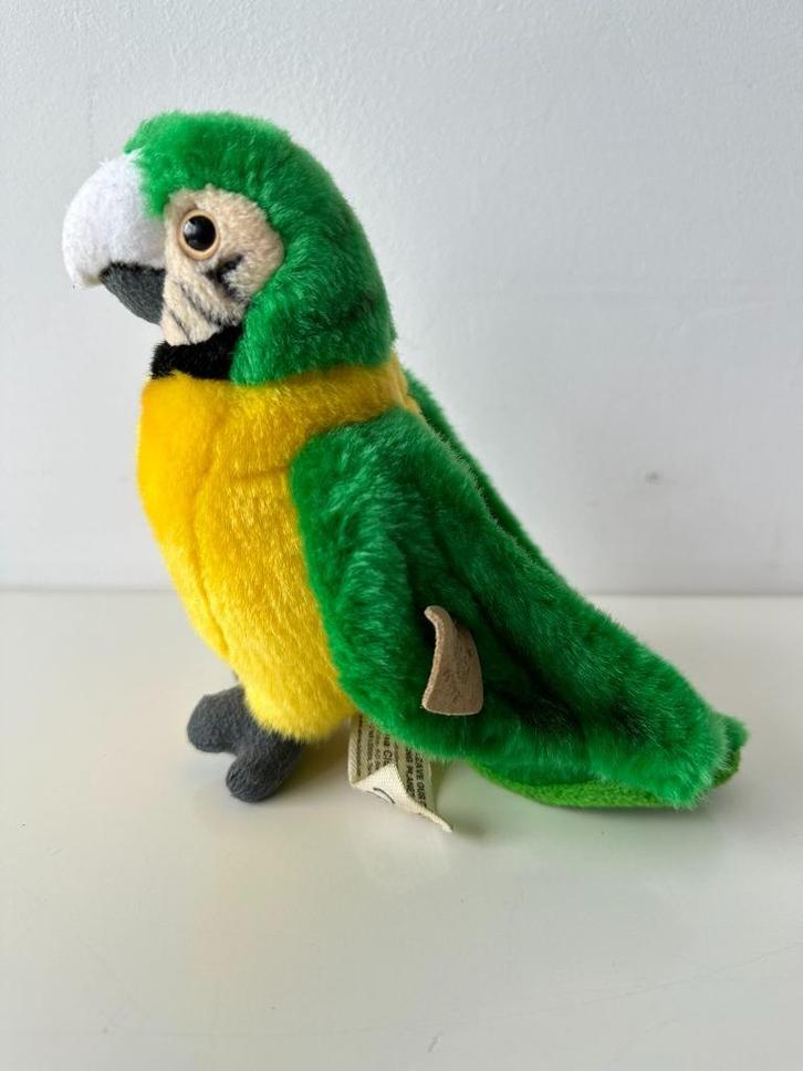 Knuffel papegaai groene ara 15 cm / WNF / WWF / Anna Club, Kinderen en Baby's, Speelgoed | Knuffels en Pluche, Zo goed als nieuw