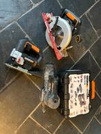 Worx Gereedschap Set: Decoupeerzaag, Cirkelzaag, Schuurmachi, Ophalen of Verzenden, Gebruikt