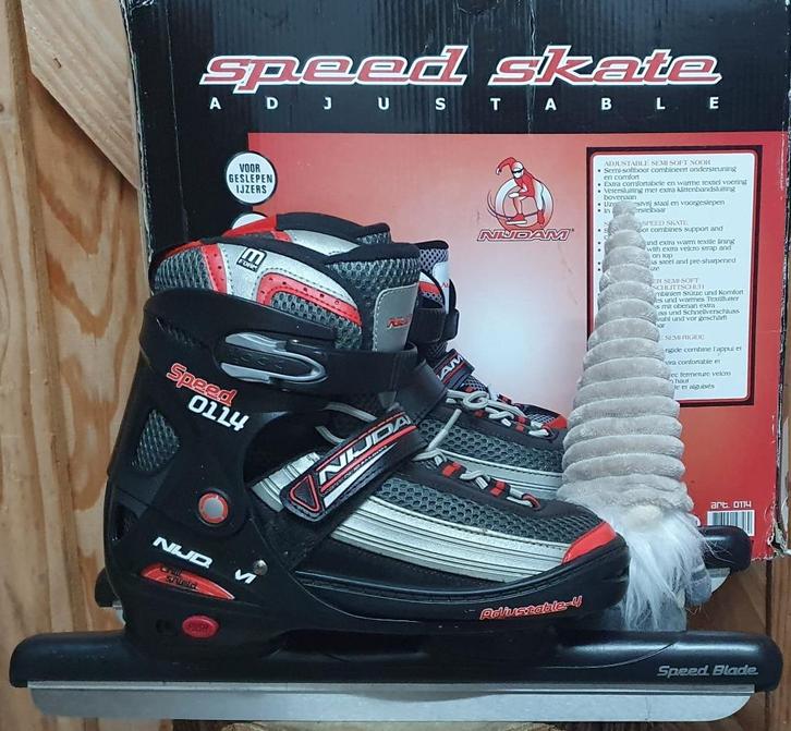 NIJDAM verstelbare schaatsen combinoren mt 38-41 GESLEPEN, Sport en Fitness, Schaatsen, Zo goed als nieuw, Combinoren, Nijdam