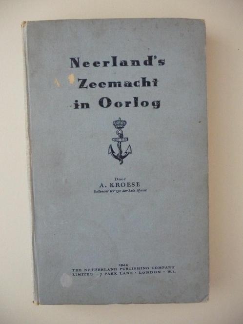 boek NEERLAND'S ZEEMACHT IN OORLOG uitgave 1944, Boeken, Oorlog en Militair, Gelezen, Marine, Tweede Wereldoorlog, Ophalen of Verzenden