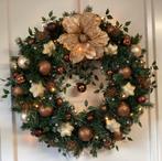 Prachtige & unieke grote kerstkrans met verlichting 60 cm, Ophalen of Verzenden, Nieuw