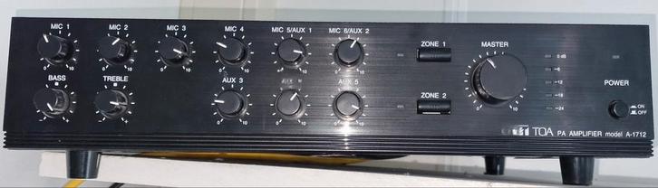 TOA A1712 mengversterker 120 Watt, Audio, Tv en Foto, Versterkers en Receivers, Gebruikt, 120 watt of meer, Overige merken, Ophalen