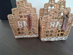 Riviera Maison - Rustic Rattan Happy Home Votive 2st *nieuw*, Ophalen, Nieuw, Overige materialen, Minder dan 25 cm