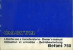 GEBRUIKSAANWIJZING CAGIVA 750 ELEFANT (MY.1988) DUCATI, Motoren, Ducati