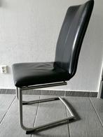 Eetkamer stoelen, Huis en Inrichting, Stoelen, Ophalen, Gebruikt, Zwart, Metaal