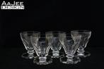 5 Val St. Lambert - Model Aurillac - Glas van kristal - 1947, Ophalen of Verzenden, Zo goed als nieuw, Borrel- of Shotglas