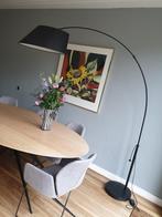 Zuiver Vloerlamp Metaal Zwart Gebogen - Dimbaar, Huis en Inrichting, Lampen | Vloerlampen, Ophalen, Zo goed als nieuw, Metaal