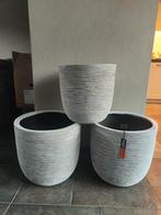 Capi Plantenpotten - 2 Groot, 1 Klein - Binnen, Ophalen, Rond, Kunststof, Binnen
