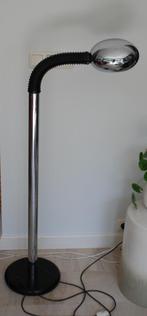 Staande vloerlamp jaren '70 chrome, Huis en Inrichting, Lampen | Vloerlampen, Ophalen, Gebruikt, 100 tot 150 cm, Vintage