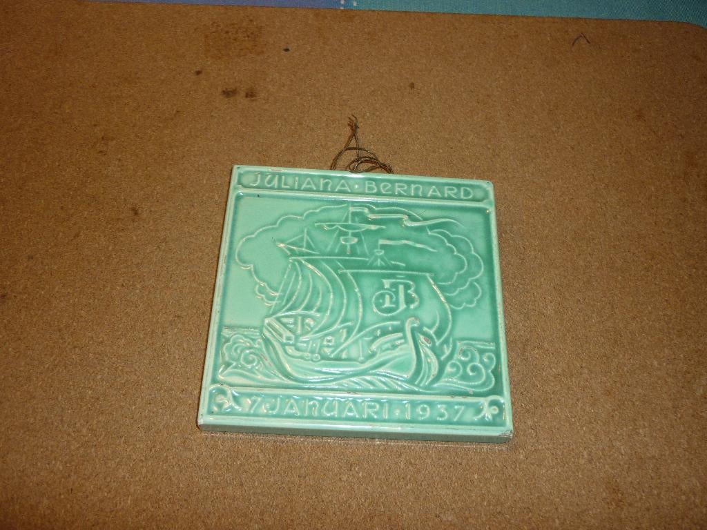 Juliana en Bernhard 7 januari 1937 in goede staat, Antiek en Kunst, Ophalen of Verzenden