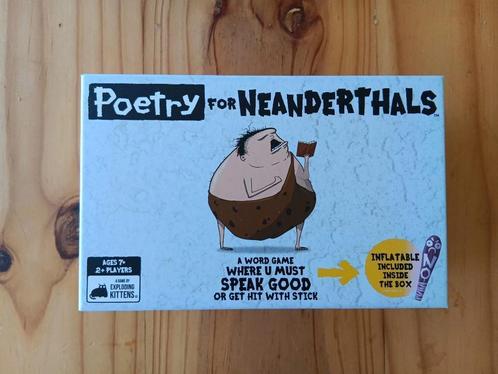 Poetry for Neanderthals, Hobby en Vrije tijd, Gezelschapsspellen | Kaartspellen, Zo goed als nieuw, Ophalen of Verzenden