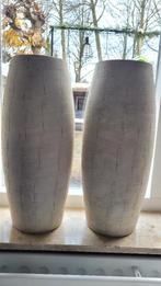 Aardewerken potten zandkleur set, Tuin en Terras, Bloempotten, Ophalen, Rond, Binnen, Zo goed als nieuw