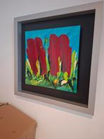 Tulpen schilderij met lijst - 2 stuks, Ophalen of Verzenden