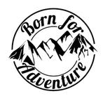 camper caravan auto sticker born for adventure, Caravans en Kamperen, Caravan accessoires, Nieuw