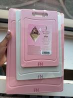 Paris Hilton roze snijplankset (3st.), Huis en Inrichting, Verzenden, Zo goed als nieuw, Rvs of Chroom