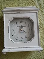 Leuke witte tafelklok / Wekker - Ommoord Rotterdam, Ophalen, Gebruikt, Analoog, Wekker of Tafelklok