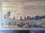 Hout/linosnede van Dirk Nijland, Antiek en Kunst, Ophalen of Verzenden