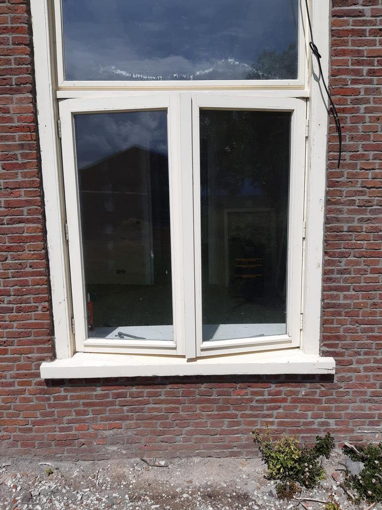 Hardhouten ramen met dubbelglas 145*153, Ophalen, Q, Minder dan 3 meter, Q