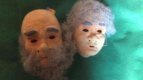 Abraham en sarah masker en of hoed, Hobby en Vrije tijd, Feestartikelen, Nieuw, Kostuum, Abraham of Sarah, Ophalen of Verzenden