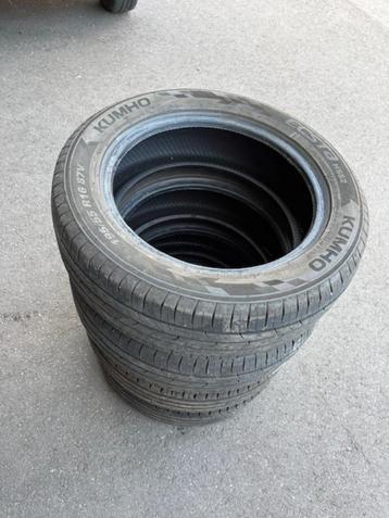 4 x 195/55/16 banden profiel 8 mm. Kumho zomerbanden beschikbaar voor biedingen