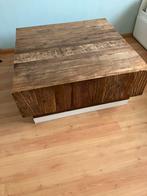 Vierkante salontafel 100 bij 100, Ophalen, 50 tot 100 cm, Zo goed als nieuw, Minder dan 50 cm