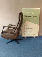 Elektrische relax fauteuil De toekomst prachtig rundleer !, Ophalen of Verzenden, Zo goed als nieuw, 75 tot 100 cm