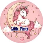 LF3769 ouwel eenhoorn maan 20x4,7cm eetbare cupcake rondjes, Ophalen of Verzenden, Nieuw, Cupcakes, Versiering