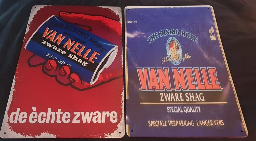 Twee Van Nelle wandborden, perfect voor de man cave., Ophalen of Verzenden, Nieuw